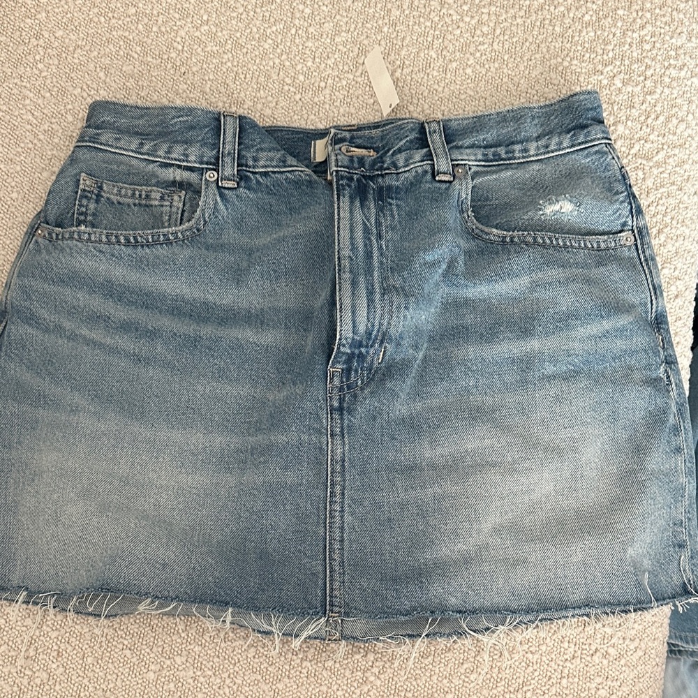 Madewell Light Blue Denim Skirt